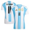 Fotbalové dres Argentina Di Maria 11 Domácí 2024 Krátký Rukáv